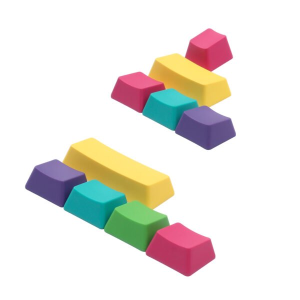 PBT Keycaps CMYK Keyset Blank OEM Profile for ANSI Layout MX Switches Mechanical Keyboards