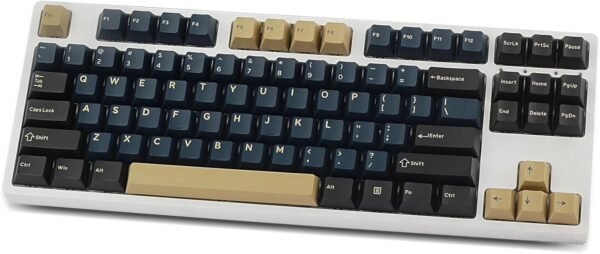 Doubleshot PBT Keycaps Cherry Profile Keyset ANSI Layout for 61/68/75/81/84/87/98/104/108 MX Switches Mechanical Keyboards Blue Samurai - Image 5