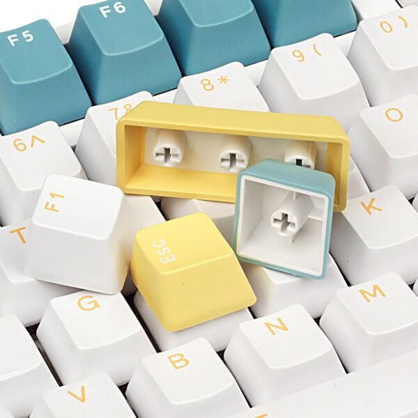 PBT Doubleshot Keycaps OEM Profile for 61 63 64 66 68 84 87 96 100 104 108 MX Stwitches Mechanical Keyboards（Sea Salt Keyset） - Image 2