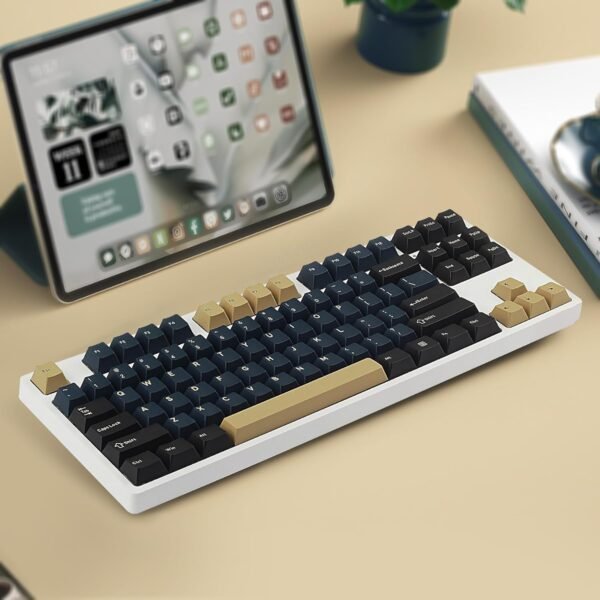 Doubleshot PBT Keycaps Cherry Profile Keyset ANSI Layout for 61/68/75/81/84/87/98/104/108 MX Switches Mechanical Keyboards Blue Samurai - Image 6