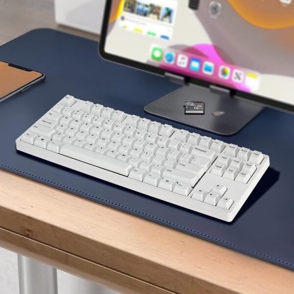 White Keycaps 87 Keyset Dye Sub Cherry Profile for 61 87 MX Swithes Mechanical Keyboards - Image 6